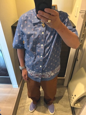 「HUMAN MADE（ヒューマンメード）のアイテム」を使った、うままさん（メンズ・172cm）の夏コーディネート