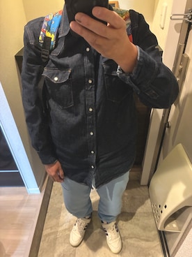 「GAP（ギャップ）のアイテム」を使った、うままさん（メンズ・172cm）の春コーディネート