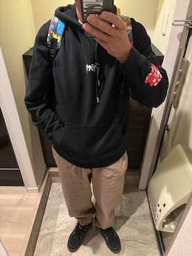 「アイテム（パンツ）」を使った、うままさん（メンズ・172cm・50代）の秋コーディネート