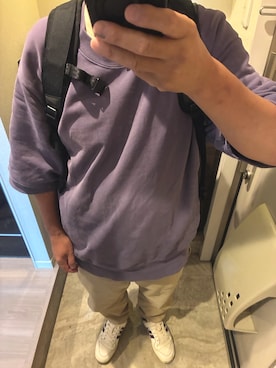 「BAYFLOW（ベイフロー）のアイテム」を使った、うままさん（メンズ・172cm）の秋コーディネート