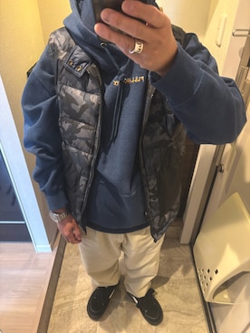 「COACH（コーチ）のアイテム」を使った、うままさん（メンズ・172cm）の冬コーディネート