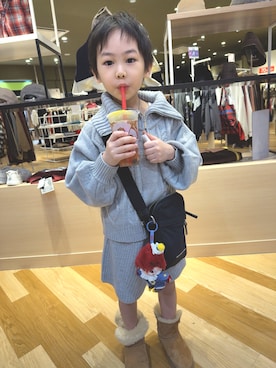 「アイテム（ワンピース/ドレス）」を使った、hirumamaさん（キッズ・130cm）の秋コーディネート