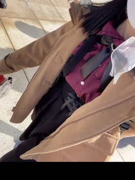 「Doublefocus（ダブルフォーカス）のアイテム（トップス）」を使った、みーさん（レディース・154cm）の冬コーディネート