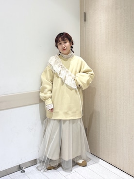 「alleybywcloset」｜「アイテム（ワンピース/ドレス）」を使った、はまちゃんさん（レディース・148cm）の冬コーディネート