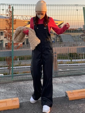 「BEAMS（ビームス）のアイテム（オールインワン・サロペット）」を使った、nagichiさん（レディース・158cm）の春コーディネート
