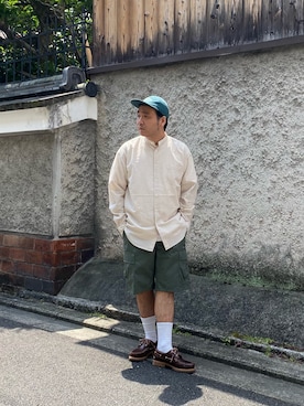 「カーキパンツ」｜ino-uoさん（メンズ・168cm・30代）の夏コーディネート