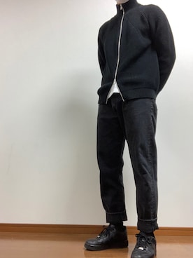 「BATONER（バトナー）のアイテム」を使った、そばさんさん（メンズ・170cm）の冬コーディネート