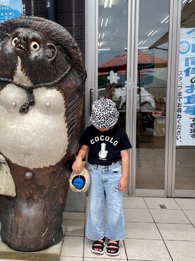 「ヒラキ（ヒラキ）のアイテム（サンダル）」を使った、ありすさん（キッズ・110cm）の夏コーディネート