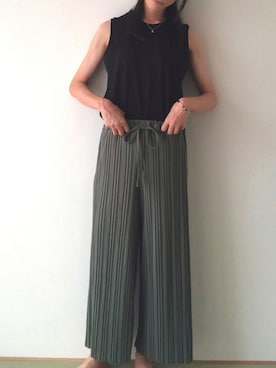 「チャイハネ（チャイハネ）のアイテム（バングル/リストバンド）」を使った、km.さん（レディース・172cm）の夏コーディネート