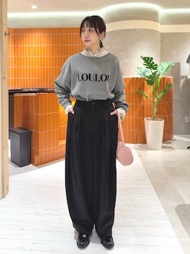 「アイテム（トップス）」を使った、niuさん（レディース・161cm）の冬コーディネート