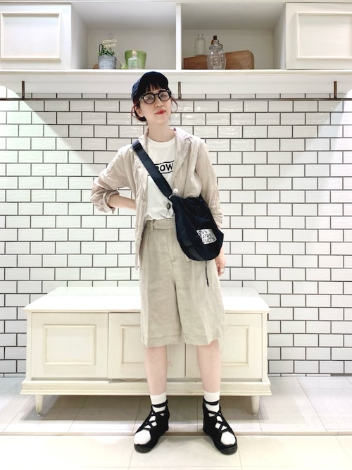 PUAL CE CIN（ピュアルセシン）の「ダブル釦リネンブラウス