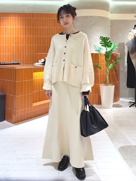 「アイテム（トップス）」を使った、niuさん（レディース・161cm）の冬コーディネート