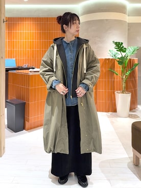 「アイテム（シャツ/ブラウス）」を使った、niuさん（レディース・161cm）の秋コーディネート