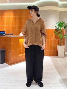 「PUAL CE CIN（ピュアルセシン）のアイテム」を使った、niuさん（レディース・161cm）の春コーディネート