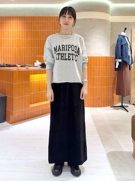 「アイテム（Tシャツ/カットソー）」を使った、niuさん（レディース・161cm）の秋コーディネート
