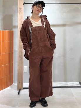 「アイテム（トップス）」を使った、niuさん（レディース・161cm）の秋コーディネート