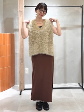 niuさん（骨格ウェーブ・レディース・161cm）の秋コーディネート