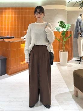 niuさん（骨格ウェーブ・レディース・161cm）の秋コーディネート