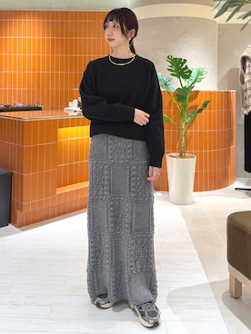 「アイテム（トップス）」を使った、niuさん（レディース・161cm）の秋コーディネート