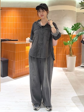 「アイテム（バッグ）」を使った、niuさん（レディース・161cm）の秋コーディネート