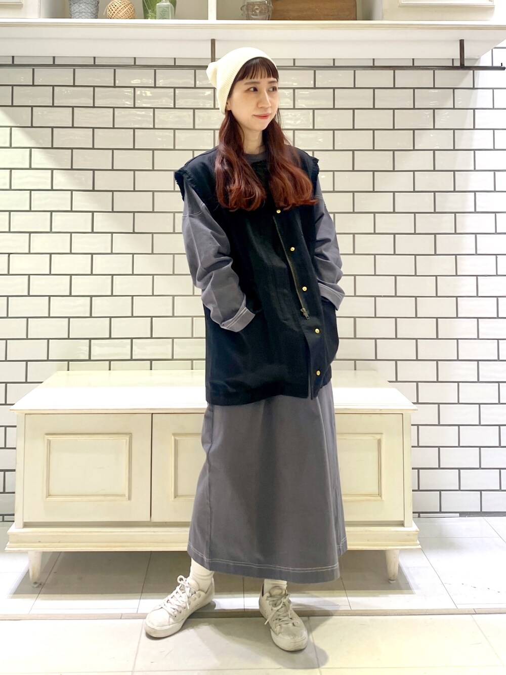 PUAL CE CIN（ピュアルセシン）の「ミリタリーベスト（ダウンベスト