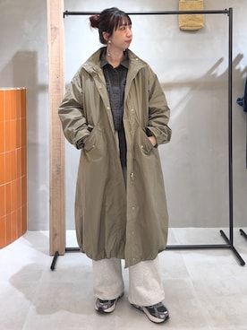 「アイテム（モッズコート）」を使った、niuさん（レディース・161cm）の秋コーディネート