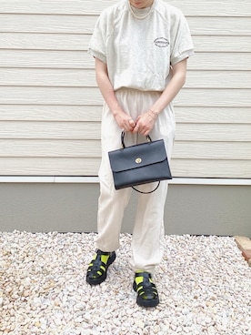 「F.McGREGOR（エフマックレガー）のアイテム」を使った、あやかさん（レディース・165cm）の夏コーディネート