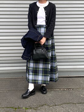 「LENO（リノ）のアイテム（ジャケット/アウター）」を使った、あやかさん（レディース・165cm）の秋コーディネート