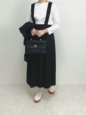 「LENO（リノ）のアイテム（ジャケット/アウター）」を使った、あやかさん（レディース・165cm）の秋コーディネート