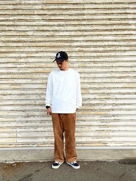 「VANS（バンズ）の【 VANS / ヴァンズ 】 < 限定展開 > OLD SKOOL BLACK SUEDE × CANVAS オールドスクール ブラック スウェード × キャンバス VN000D3HY28 USA企画（スニーカー）」を使った、おさむさん（メンズ・165cm）の春コーディネート