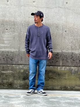 「VANS（バンズ）の【 VANS / ヴァンズ 】 < 限定展開 > OLD SKOOL BLACK SUEDE × CANVAS オールドスクール ブラック スウェード × キャンバス VN000D3HY28 USA企画（スニーカー）」を使った、おさむさん（メンズ・165cm）の秋コーディネート