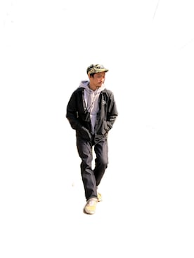 「vans」｜「アイテム（キャップ）」を使った、おさむさん（メンズ・165cm）の冬コーディネート