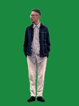 「GUコーデ」｜「アイテム（スウェットパンツ）」を使った、おさむさん（メンズ・165cm）の冬コーディネート