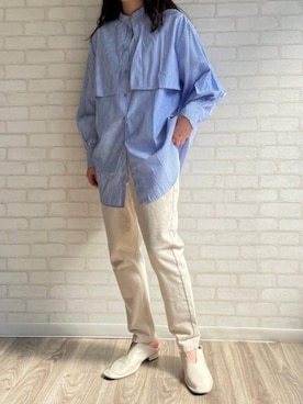 「ごきげんウィーク」｜「アイテム（スリッポン）」を使った、h100skaさん（レディース・158cm）の春コーディネート