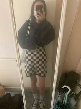 「at12:03（アットイチニーゼロサン）のアイテム」を使った、caynさん（レディース・158cm）の秋コーディネート