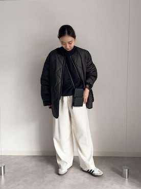 「ビジネススタイル」｜「アイテム（その他アウター）」を使った、山口（yamaguchi）さん（レディース・156cm）の秋コーディネート
