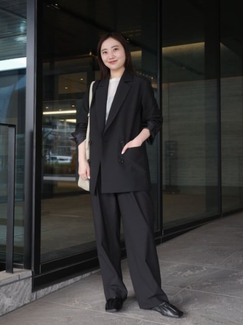 MARW UNITED ARROWS ダブルジャケットワンピースダークグレー38 MARW UNITED ARROWS（マルゥ ユナイテッドアローズ）の「＜MARW UNITED