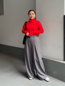 山口（yamaguchi）さん（レディース・156cm）の秋コーディネート