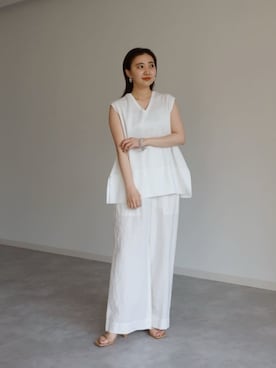 山口(yamaguchi)さん(レディース・156cm)の夏コーディネート