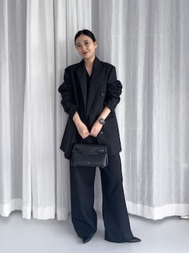 「アイテム（つなぎ/オールインワン）」を使った、山口（yamaguchi）さん（レディース・156cm）の冬コーディネート