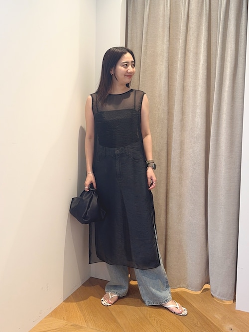 ＜MARW UNITED ARROWS＞シアー ロングワンピース Mサイズ 黒 MARW UNITED ARROWS（マルゥ ユナイテッドアローズ）の「＜MARW