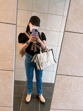 「チェルシーブーツ」｜母がくれたお寿司さん（レディース・149cm）の秋コーディネート