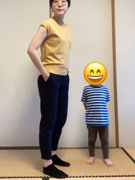 「theory（セオリー）のアイテム（パンツ）」を使った、ゆりぃさん（レディース・168cm）の春コーディネート