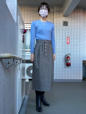 「エリン」｜ゆりぃさん（レディース・168cm）の冬コーディネート