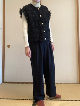 「ユナイテッドアローズ」｜ゆりぃさん（レディース・168cm）の冬コーディネート