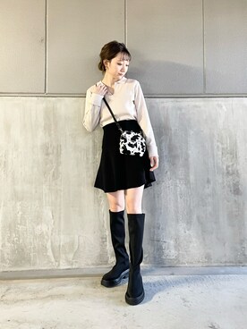 AMI NAKAGAWAさん（レディース・158cm）の秋コーディネート