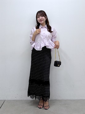 「La boutique BonBon（ラブティックボンボン）のアイテム」を使った、Sanaさん（レディース・163cm）の夏コーディネート