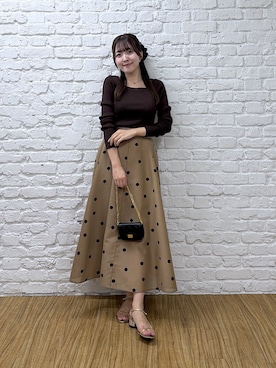 「La boutique BonBon（ラブティックボンボン）のアイテム」を使った、Sanaさん（レディース・163cm）の夏コーディネート