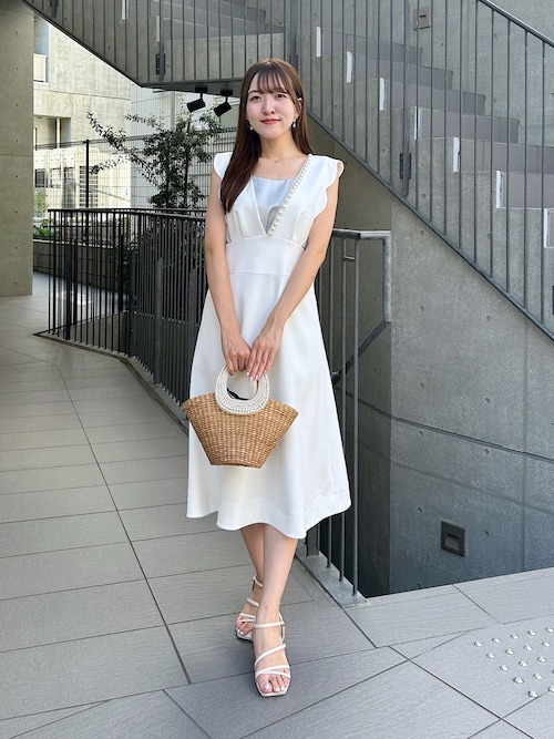 セール】【miki監修・3サイズ展開あり】スカラップパールフレアジャン