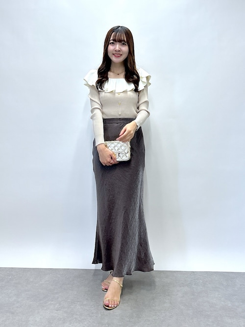 クールタッチUVオフショルラッフルニット セール】【最強映え